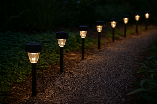 Solar Garden Path Lights (Pack of 8) | AFRA