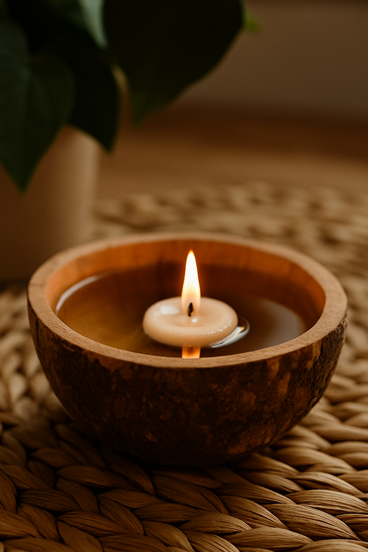 Natural Wood & Water Scent Candle | AFRA