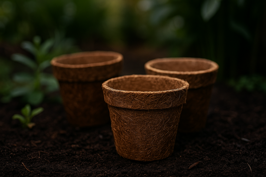 Coco Fiber Biodegradable Pots (6-Pack) | AFRA